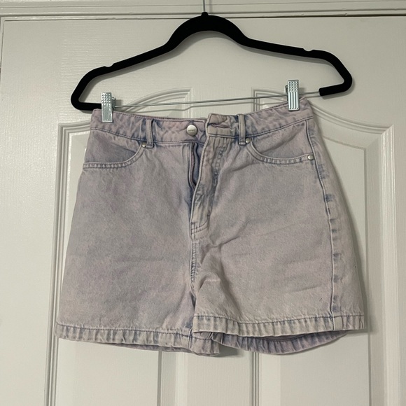 Afends Denim High Waisted Shorts Vintage Orchid Size 26 - Picture 2 of 6